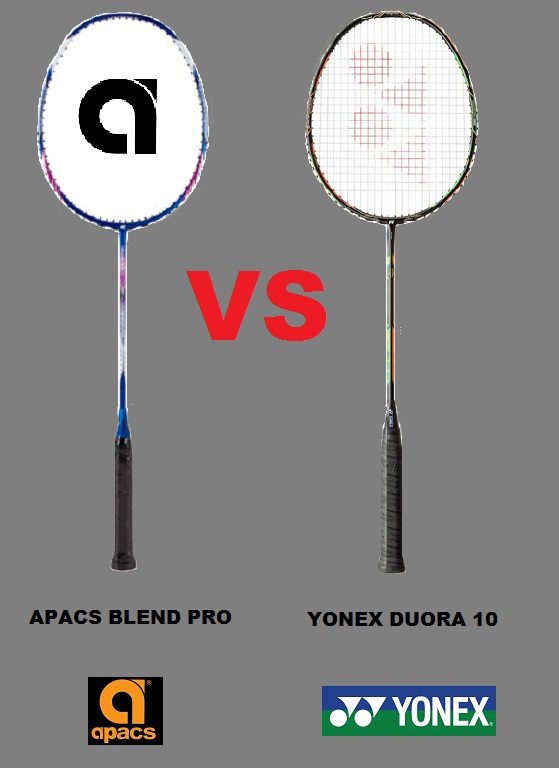 APACS Blend Pro VS. YONEX Duora 10 (Racket Comparison VideoReview)